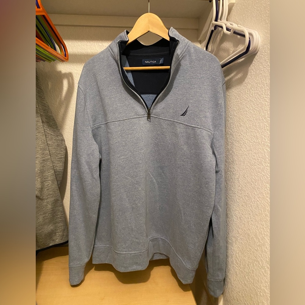 Nautica men’s quarter zip size Large